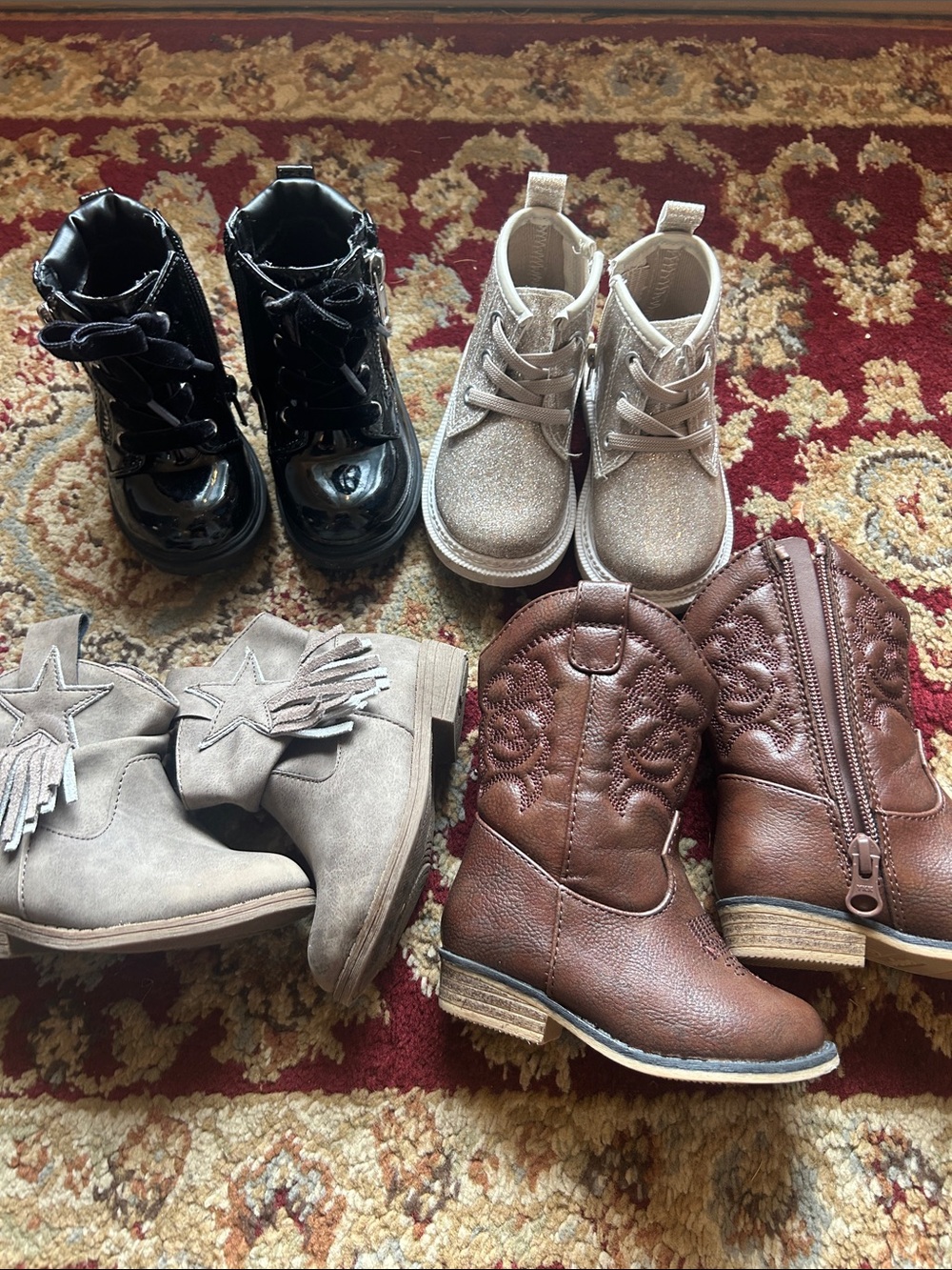 Cat & Jack Brown Western Cowboy Boots for Kids